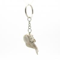  Koi Carp Keychain, Whole Grey 
