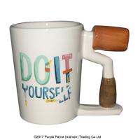  DIY Tool Shaped Handle Mug Paint Roller 