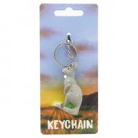  Kangeroo Keychain, Grey 