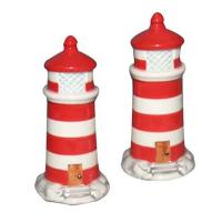  Lighthouse Salt And Pepper Set, New 
