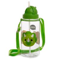  Childrens Water Bottle with Flip Straw Dinosaur 450ml 