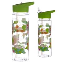  Plastic Water Bottle with Flip Straw Sloth 550ml 