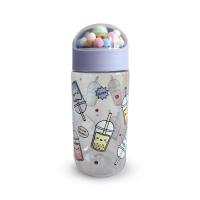  Shatterproof 350Ml Water Bottles  Bubble Tea With Charms 