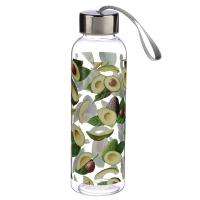  Plastic Water Bottle with Metallic Lid Avocado 500ml 