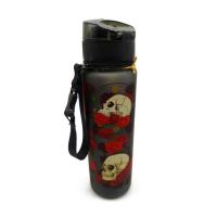  Water Bottles - Shatterproof 600Ml Water Bottles Skulls And Roses 