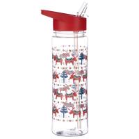  Plastic Water Bottle with Flip Straw Scandinavian 550ml 
