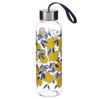  Plastic Water Bottle with Metallic Lid Lemon 500ml 