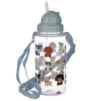  Childrens Water Bottle with Flip Straw Dog Squad 450ml 