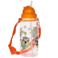 Childrens Water Bottle with Flip Straw Lemur 450ml 