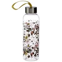  Plastic Water Bottle with Metallic Lid Botanical 500ml 