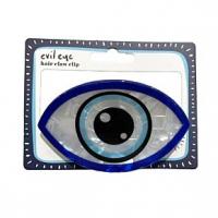  Shaped 8Cm Hair Claw - Evil Eye Oval 