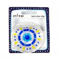  Shaped 8Cm Hair Claw - Evil Eye Round 