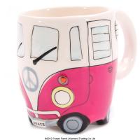  Ceramic Camper Van Mug Dusky Pink 