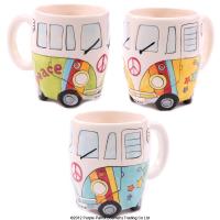  Ceramic Psycodelic Camper Van Mug 