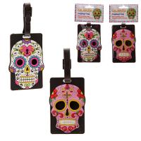  Keychains and Luggage Tags - Day of the Dead Luggage Tag, 2 assorted 