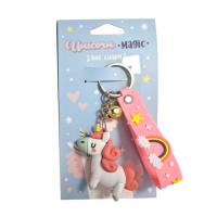  Unicorn 3D Pvc Bag Charm Keychain 