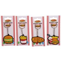 PVC Fast Food Keyring 