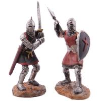  Fighting Knight Figurines 