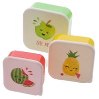  Fruit with Faces Lunch box Set/3 