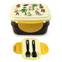  Clip Top Stacked Bento Lunch Box With Cutlery Jolly Rodgr Pirate 