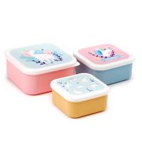  Lunch Boxes - Set / 3 Unicorn Magic 