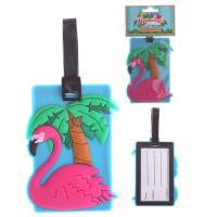  PVC Flamingo Tropical Luggage Tag 