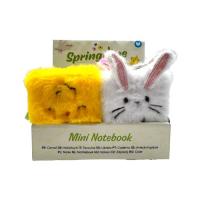  Springtime Chick And Rabbit Plush A7 Mini Notepad 