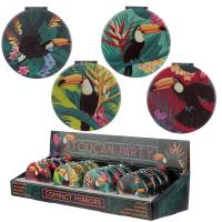  Compact Mirrors - Toucan PU Compact Mirror 