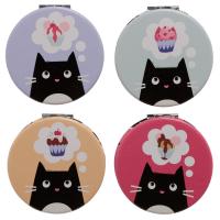  Feline Fine Cat PU Compact Mirror 