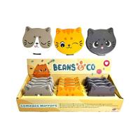  Beans, Cat Head Shape Compact Mirror 