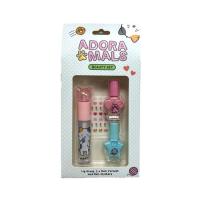  Lip Gloss And Nail Cosmetic Beauty Set - Lip Gloss And Nail Cosmetic Beauty Set - Adoramals Cat 