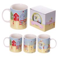  Beach Scene New Bone China Mug 