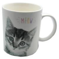  MEOW cute Kitten Bone China Mug 
