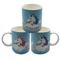  I don't Believe in Humans Unicorn Bone China Mug 