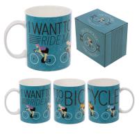  I want to Ride my Bicycle New bone china mug 
