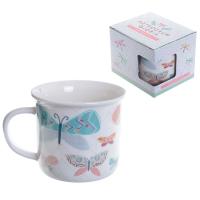 Butterfly new style bone china mug 