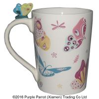  Item on Handle Mug Butterfly 