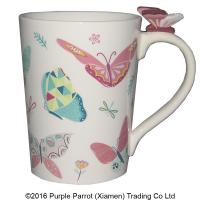  Item on Handle Mug Butterfly 