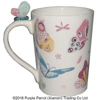  Item on Handle Mug Butterfly 