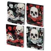  Skulls And Roses Matchbook Nail Files 