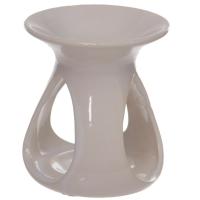  Simple Abstract High Gloss White Ceramic Oil Burner 