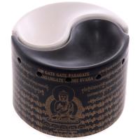  Yin Yang Ceramic Two Piece Black and White Oil Burner 