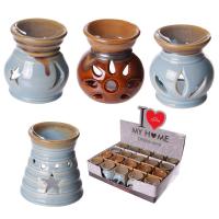  Small Cut Out Designs Ceramic Dipped Glaze Oil Burner 