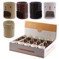 Simple Coloured Straight Design Ceramic Oil Burner 