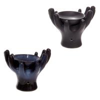  Ceramic Hands Design Dark Glazed Oil Burner 