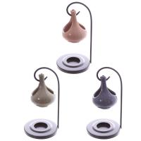  Hanging Teardrop Ceramic Oil Burner with Metal Stand 
