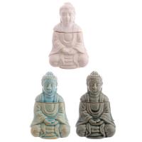  Ceramic Thai Buddha Seated Oil Burner 