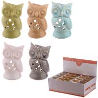  Cute Ceramic Crackle Glazed Mini Owl Design Oil Burner 