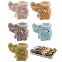  Cute Ceramic Crackle Glazed Elephant Owl Design Oil Burner 