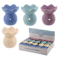  Oil Burners - Simple Flower Design Ceramic Oil Burner 